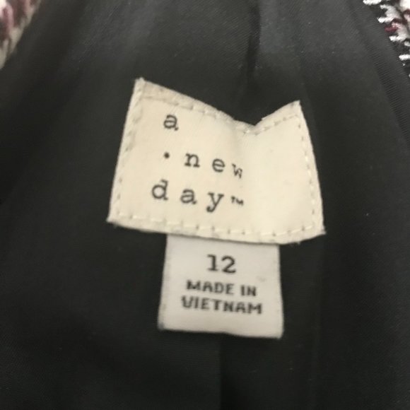 a.new.day Black & Red Plaid Boyfriend Blazer - Picture 3 of 4